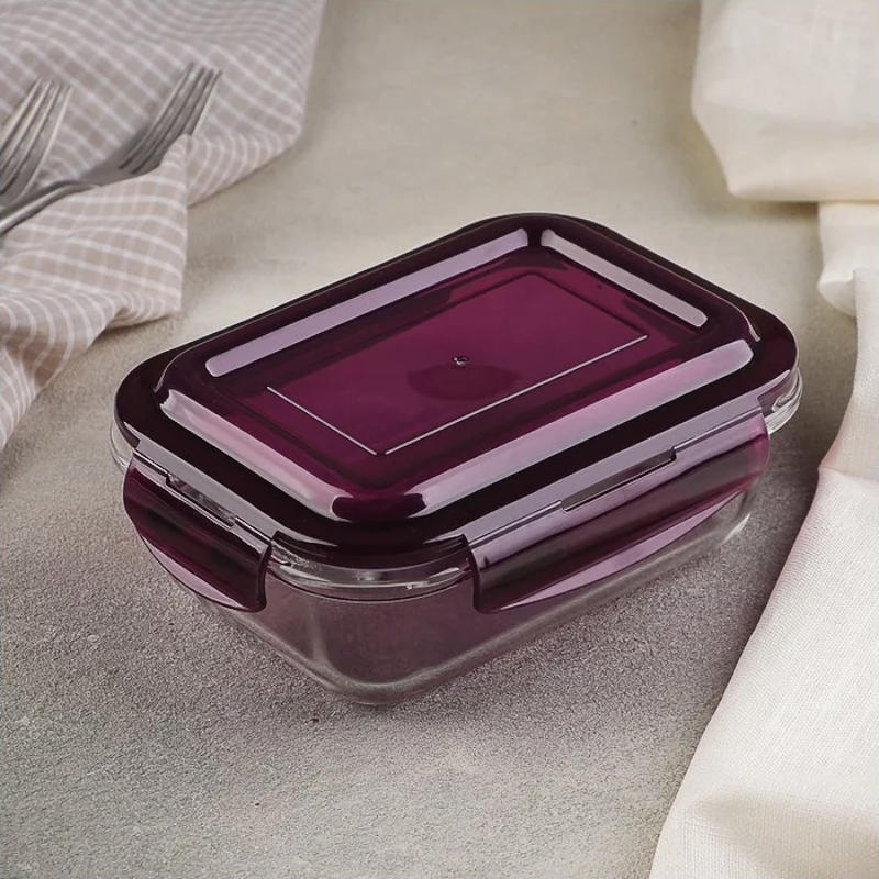 контейнер для еды из жаропрочного стекла с крышкой 650 мл