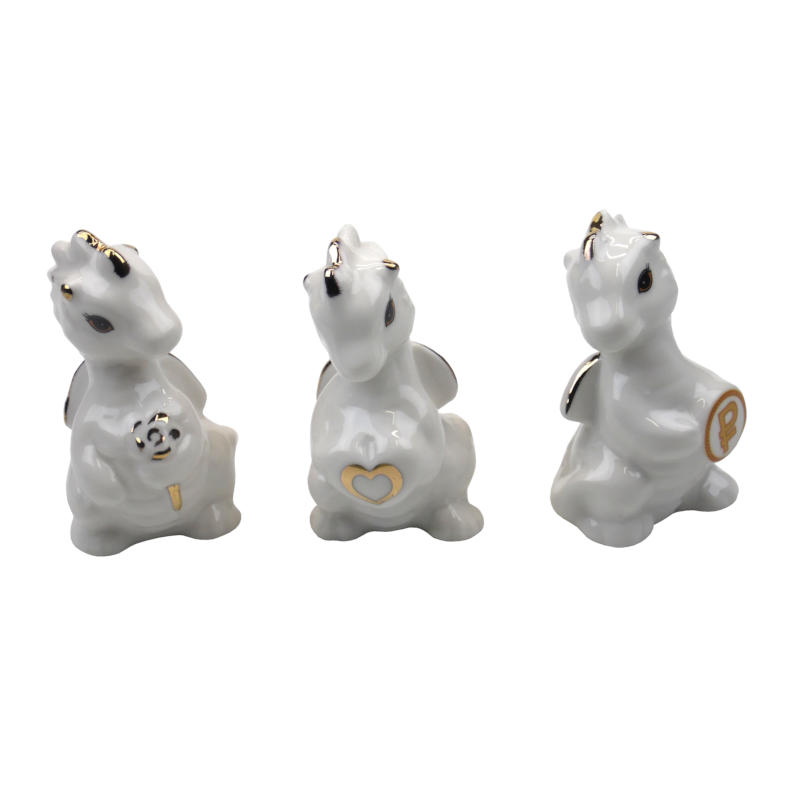 статуэтки керамические драконы (3 шт.) 6см