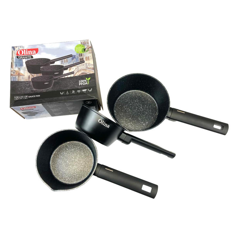 ковшики с ручкой (3 шт.) 14cм 16см 18см