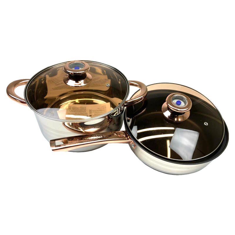 набор посуды, кастрюля и сковорода