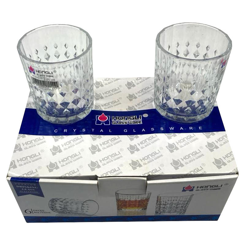 стаканы стеклянные 6 шт. 8см