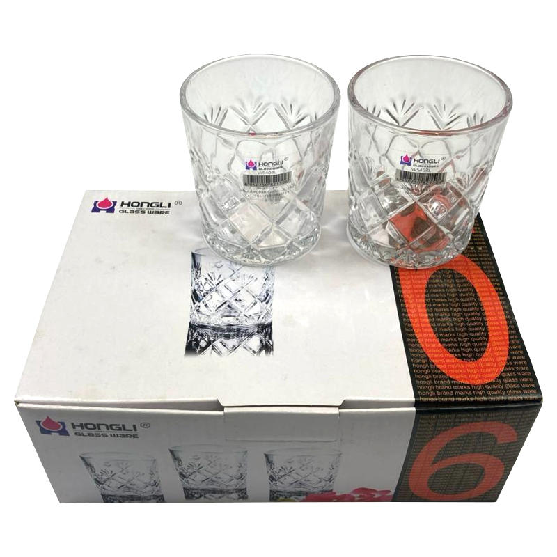 стаканы стеклянные 6 шт. 8см