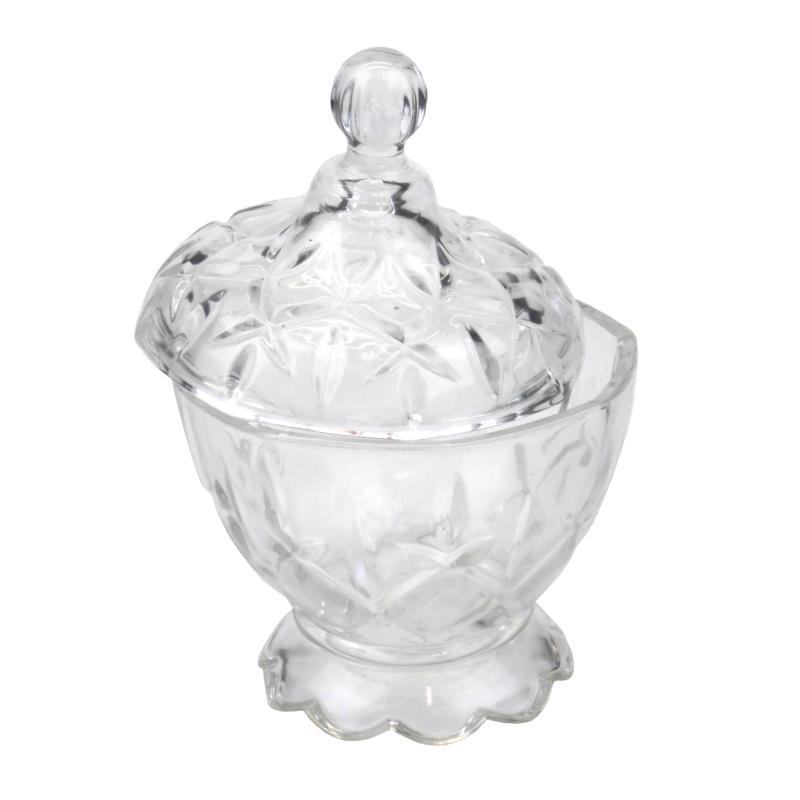 сахарница стеклянная 10см