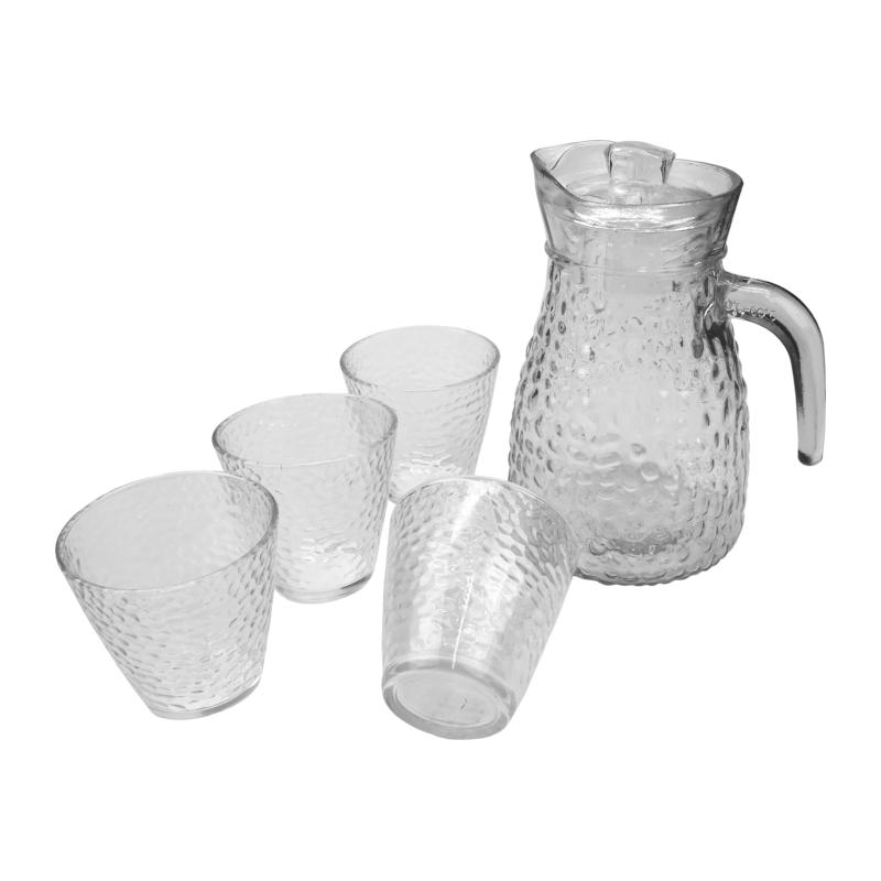 кувшин и 4 стакана