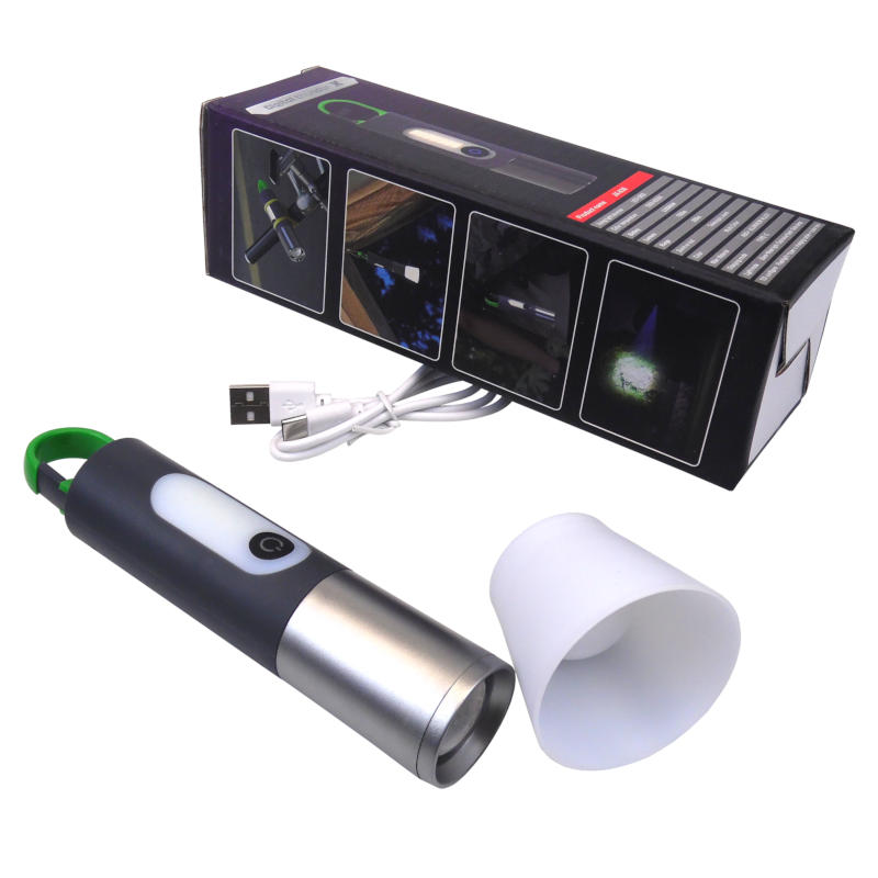 аккумуляторный фонарик 15см