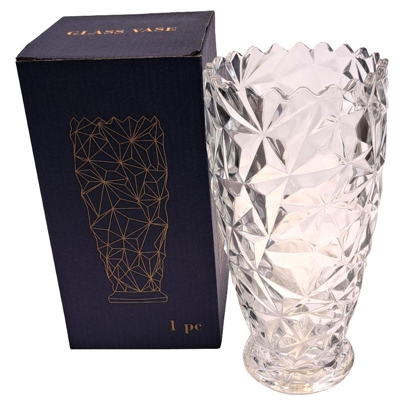 ваза стеклянная 22см