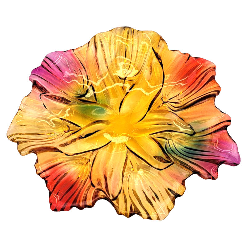 фруктовница стеклянная 30см