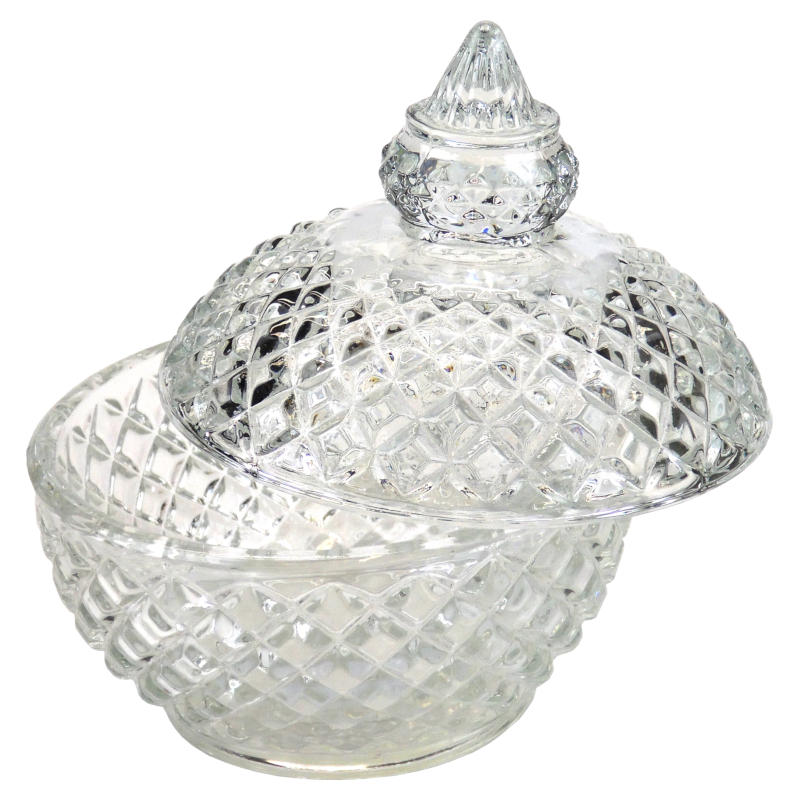 сахарница стеклянная 10см