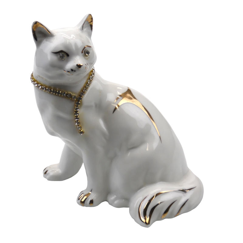 статуэтка порцелановая кошка 15см
