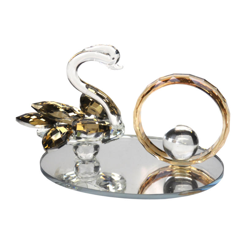 лебедь хрустальный 10см