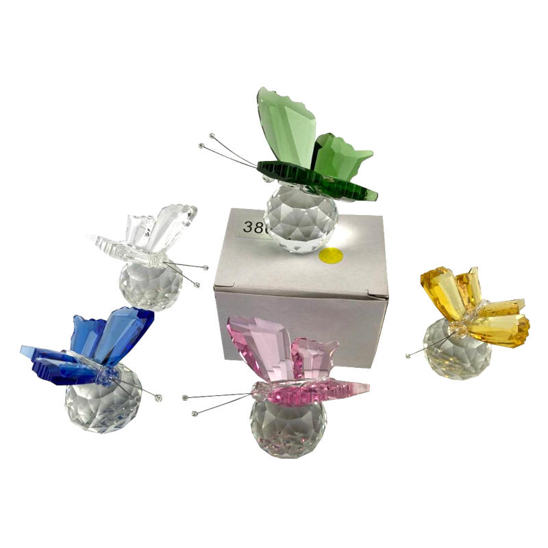 сувенир хрустальная бабочка 6см