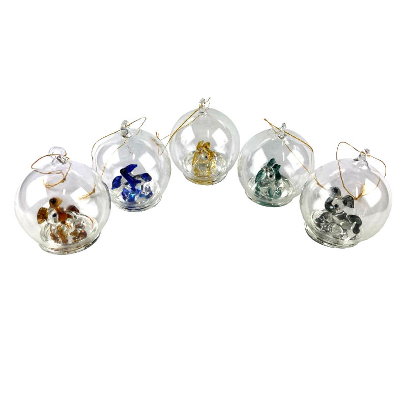 фигурка стеклянная слоник 6см