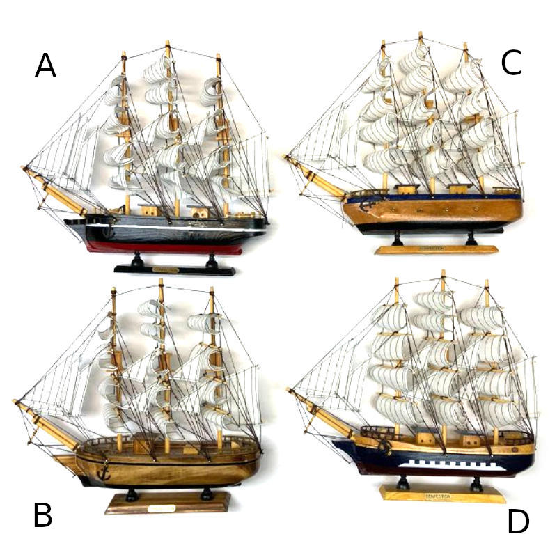 корабль сувенир деревянный 36см